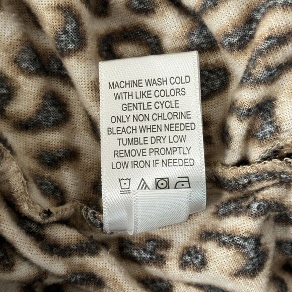 Betsey Johnson Nightgown Womens Medium Brown‎ Black Leopard Cheetah Sleep Shirt - Picture 10 of 10